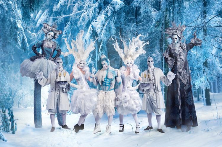 Mottoparty Winter Wonderland Kostüm Elfen Eiskönigin Männer Waldgeist