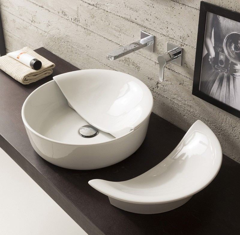 Waschbecken für moderne Badezimmer rund-Aufsatzbecken-Keramik-scarabeo-mizu1