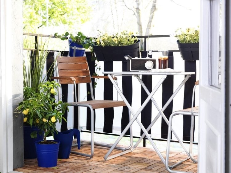 Balkon Fliesen aus Holz - 50 stilvolle Outdoor Ideen