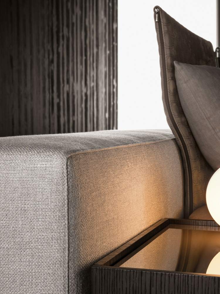 bett minimalistisch grauem design hell sofa aehnlich rueckenlehne polster