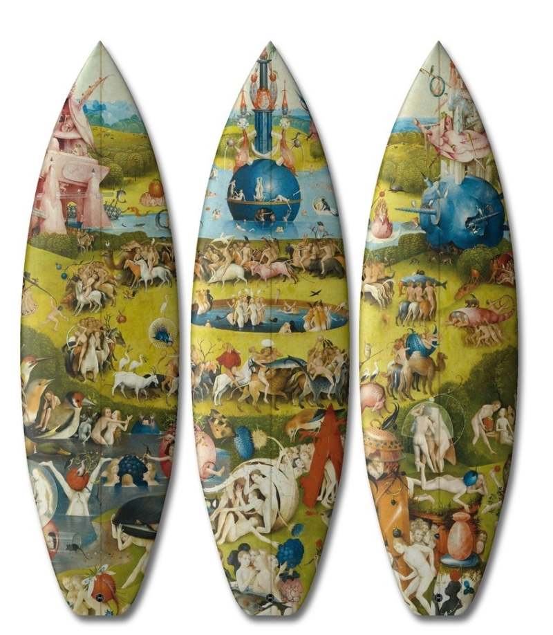 Designer Surfboards -bosch-triptyon-surfbrett-kunst-boom-art