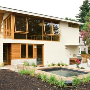 garagen-apartment haus pool garten treppe fenster