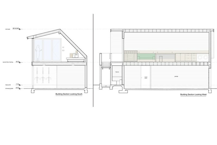 garagen apartment haus seitenansicht etagen path architecture