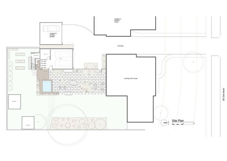 garagen apartment landschaft grundriss idee architektur design