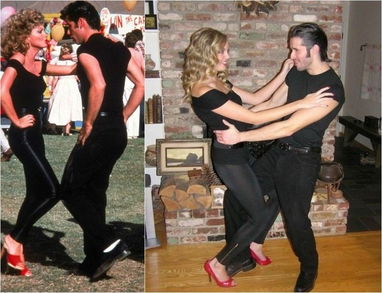 hollywood-mottoparty-kostum-ideen-paare-retro-film-grease