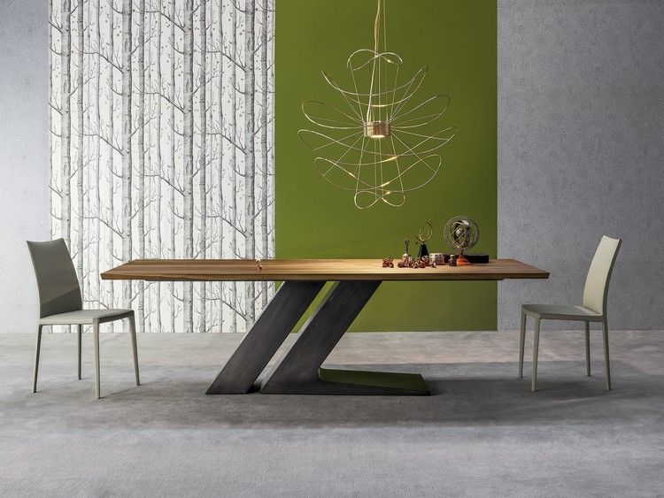 Inspiration für Designermöbel esstisch-holz-platte-Table-TL-Bonaldo