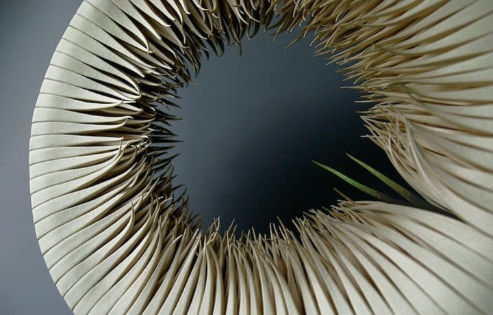 keramik skulpturen ring form weiss design idee