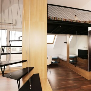 Loft Interieur mit schlichtem Design