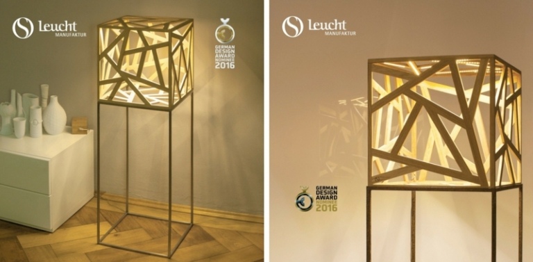 kubus lampen design skulptur leuchtmanufaktur sideboard modern
