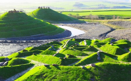 landschaftsdesign der kohle mine huegel spirale park idee