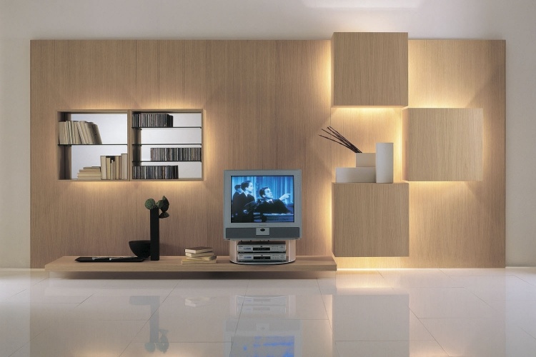 modern-wohnwand-led-LIFE-Roberto-Monsani-holz-hell-quadraten-geometrisch-design