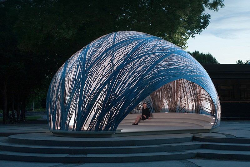 pavillon aus carbon kuppel idee stuttgart studenten projekt