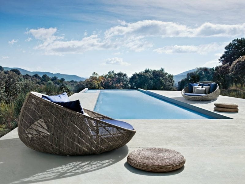 sitz moebel sommer lounge sessel modern pool canasta