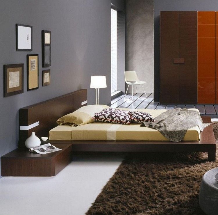 welche-farben-passen-wenge-mobel-schlafzimmer-graue-wandfarbe