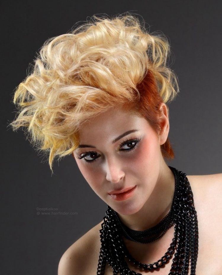 80er-frisuren-kurze-haare-blond-seitlich-abgeschnitten-straenchen-orange