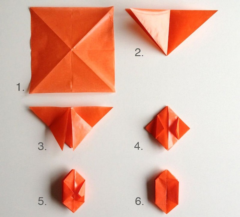 Basteln-Kindern-Origami-Halloween-Projekt-Papier-Laterne
