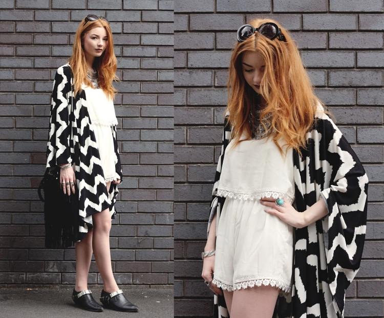 Boho-Chic-Mode-Weiß-kimono-schwarz-zigzag-angkle-boots-sonnenbrille-accessoires