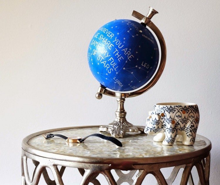 Globus-Dekoration-vintage-Tischdeko-Idee-basteln-bemalen