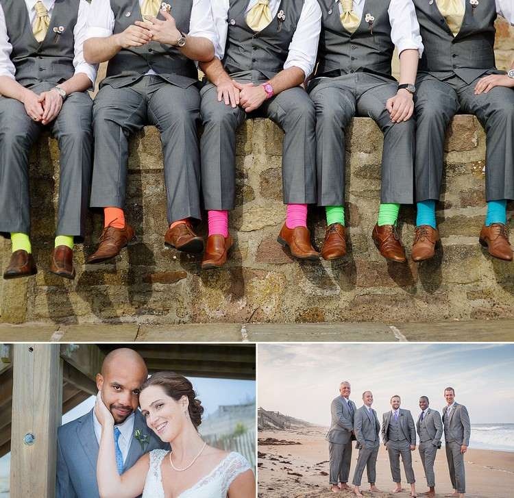 Heiraten-Strand-Socken-verschiedene-Farben-Neon