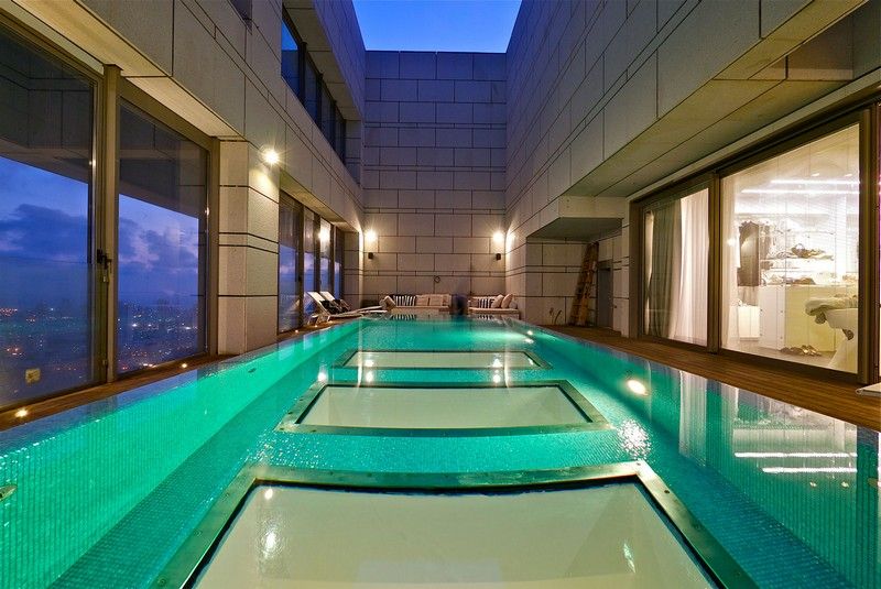 Indoor-Pool-Wohnung-Dachterrasse-Luxus-Penthouse