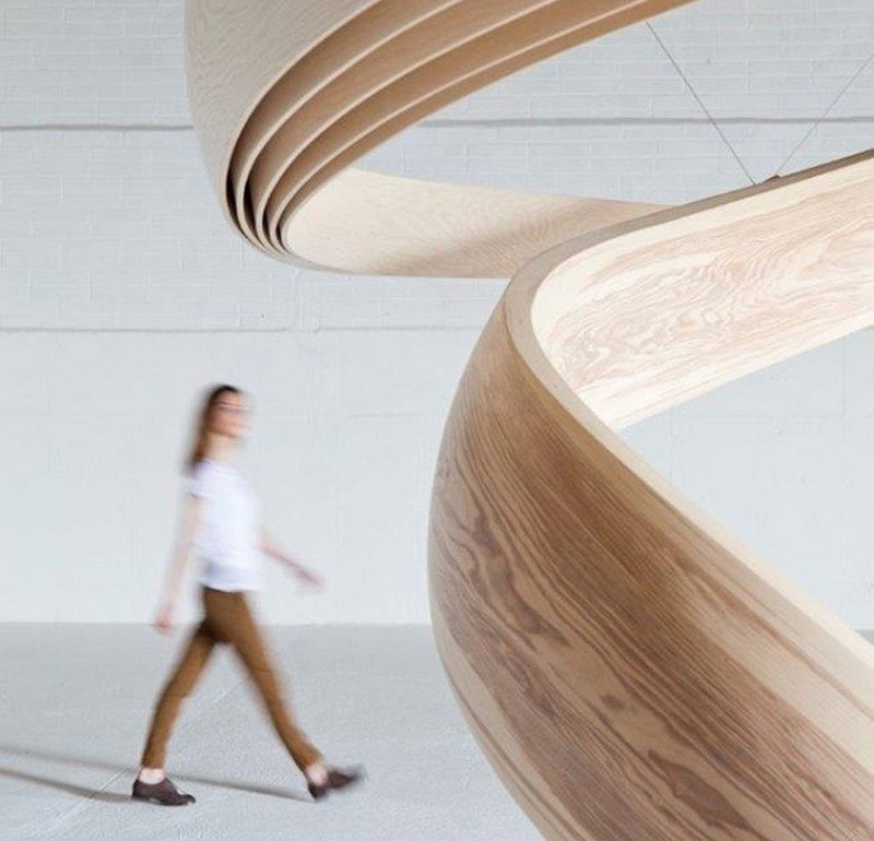 Schreibtisch-Holz-Stockwerk-hoch-modern-Design