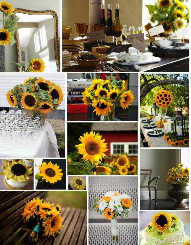 Sonnenblumen-Deko-Tisch-Blumen-Hochzeit-planen