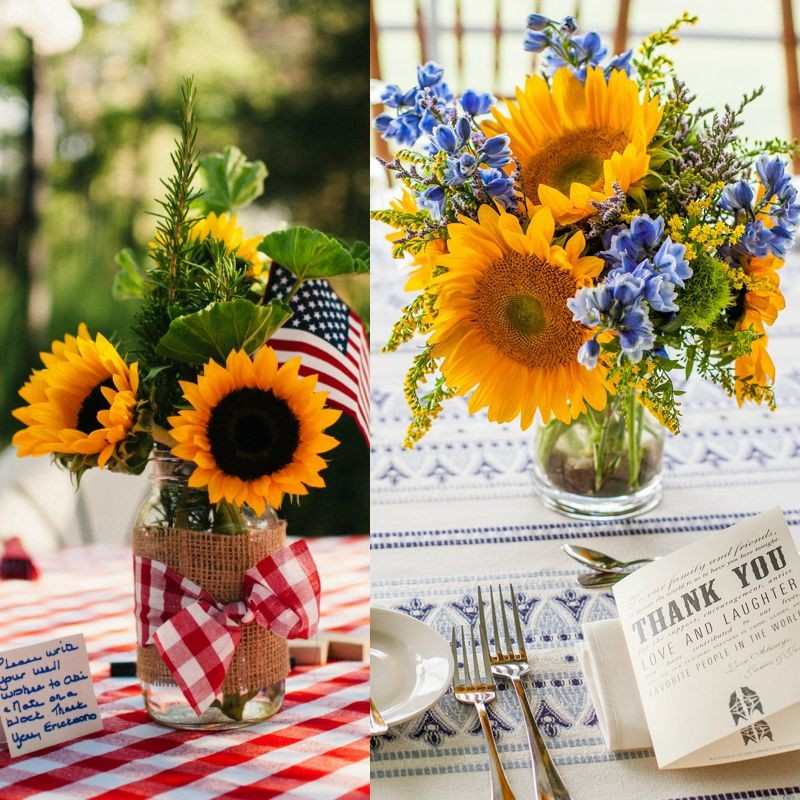 Sonnenblumen-Deko-Tisch-Erntedankfest-Idee-Landhausstil