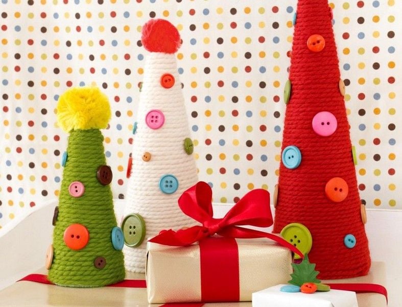 Weihnachtsbastelideen-2015-Kunst-Weihnachtsbaum-Eltern-Freunde-schenken