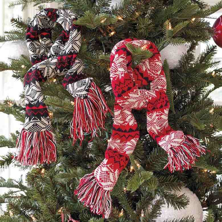 amerikanische-Weihnachtsdeko-Schal-Weihnachtsbaum-Lichterketten