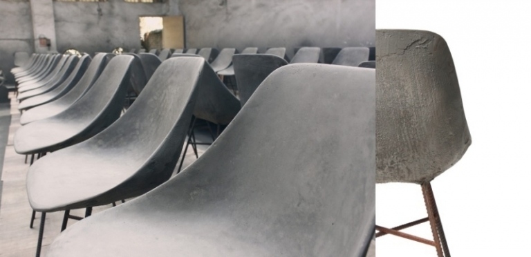 beton-design-modern-stuhl-moebel-schale-metallgestell-gestaltung-minimalistisch