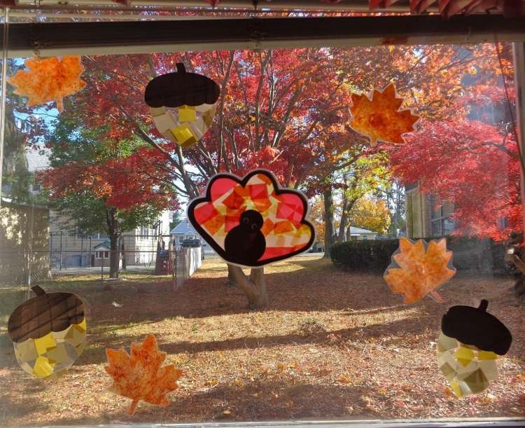Fensterdeko Im Herbst Basteln 15 Ideen Für Kinder