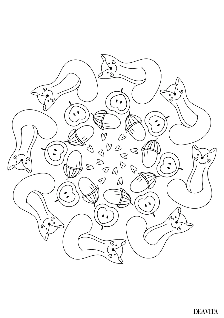 mandala herbst ausdrucken kostenlos