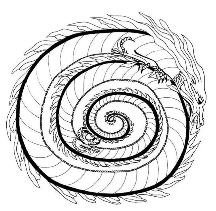 mandalas-herbst-ausdrucken-ausmalen-kinder-malvorlage-drache-spirale