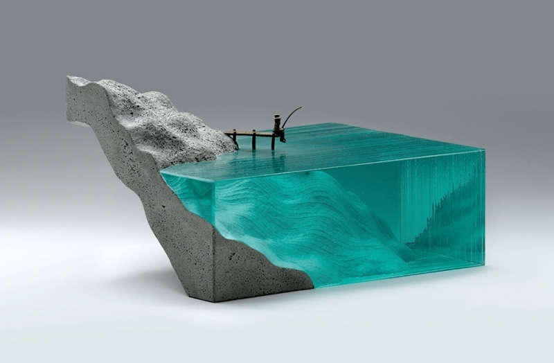 moderne-skulpturen-glas-beton-figur-fischer-klas-schichten-kunst-design