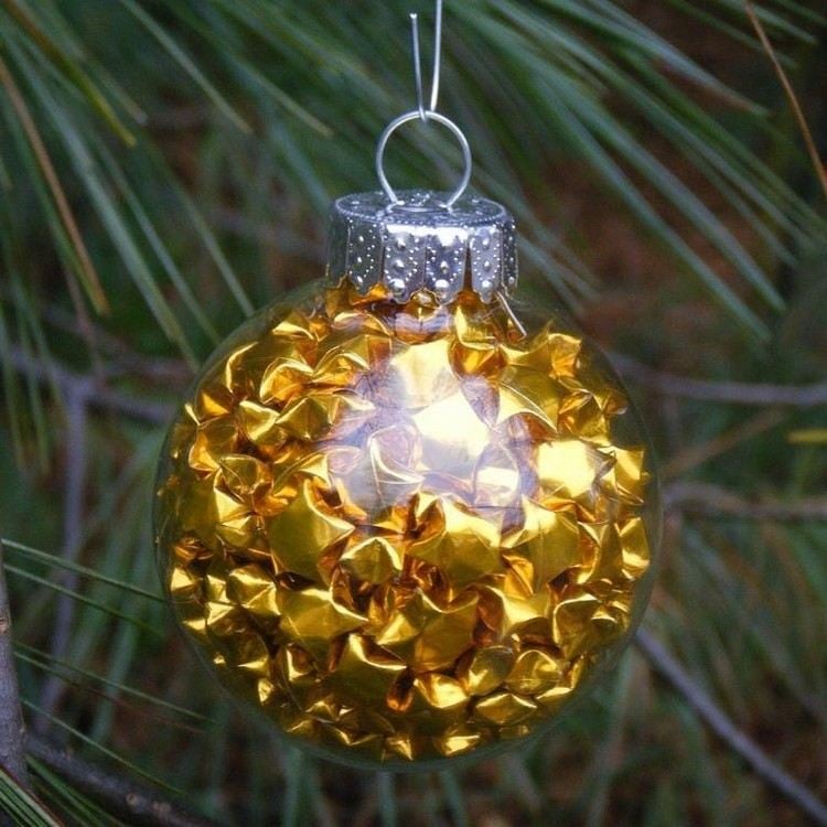 origami-stern-falten-gluecksstern-gold-weihnachtsbaumkugel