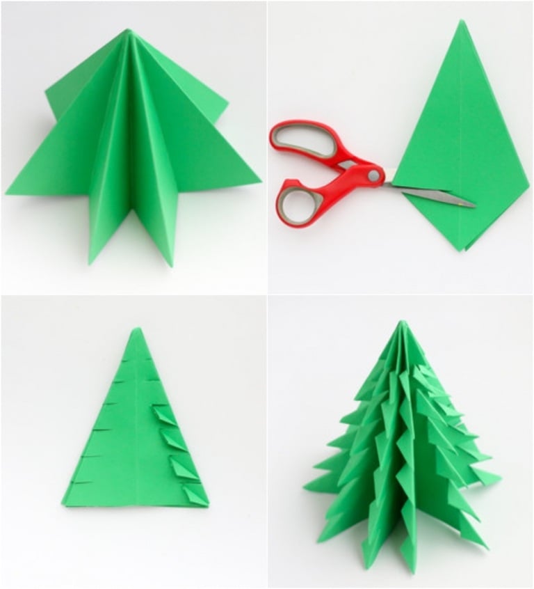 origami tannenbaum falten anleitung
