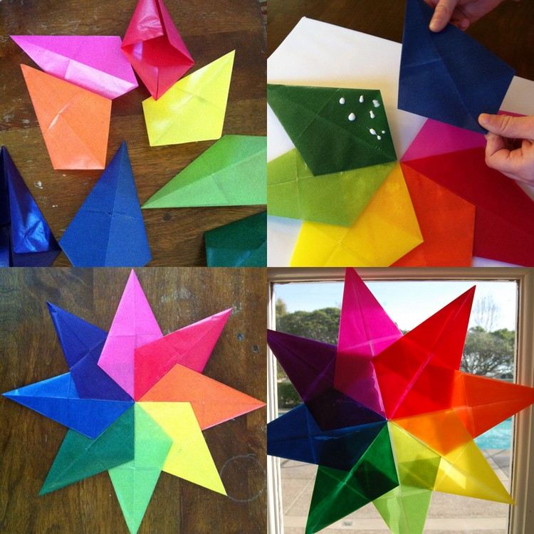 origami-weihnachten-falten-faltanleitung-bunte-farben-fensterbilder