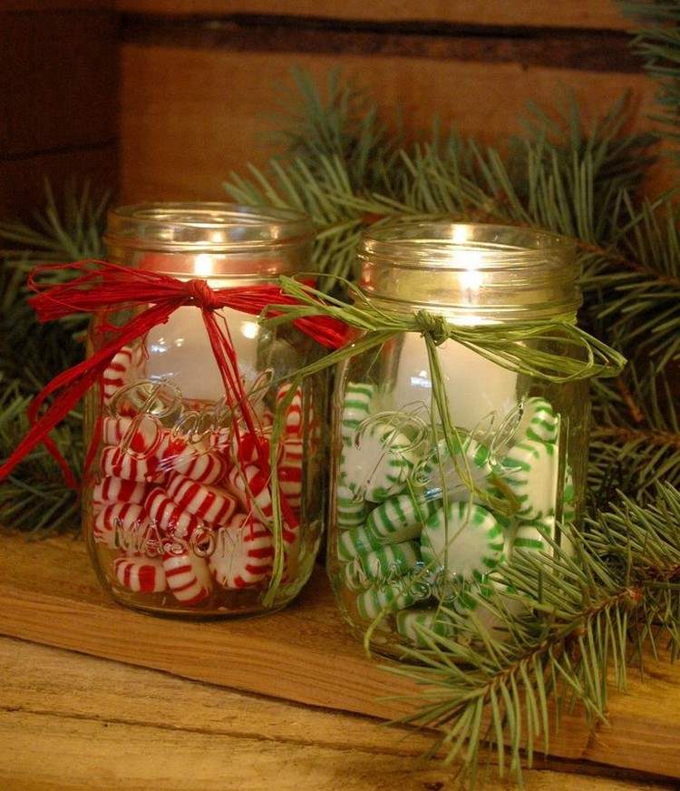 weihnachtsdeko-ideen-glas-bonbons-teelichter
