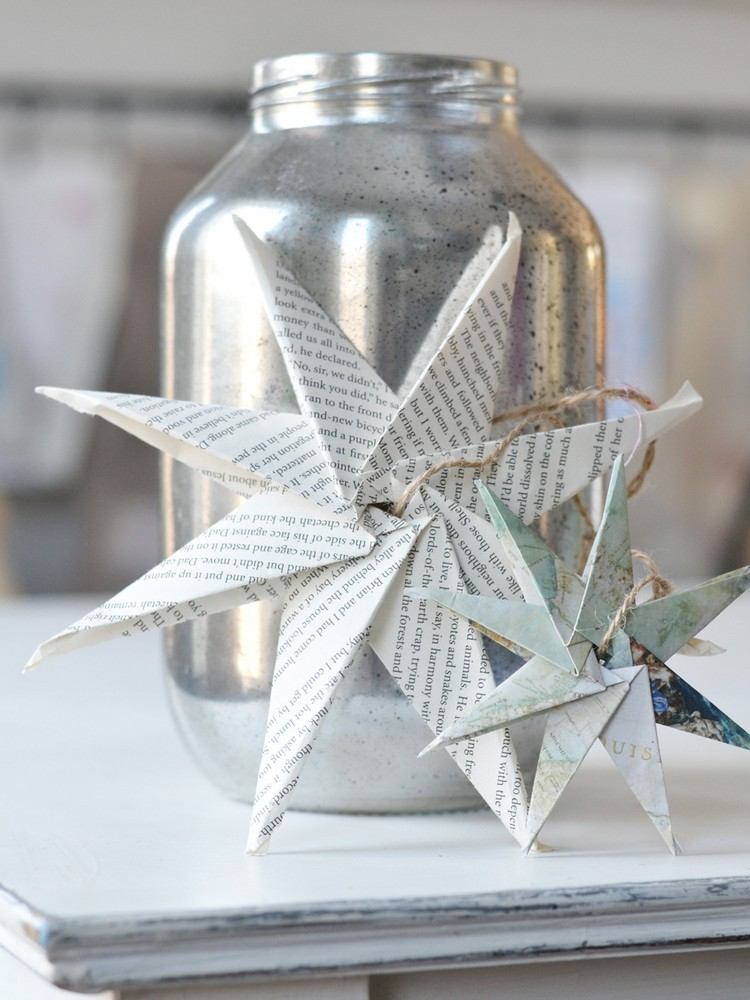 weihnachtsdeko-selber-basteln-origami-stern-buecherseiten