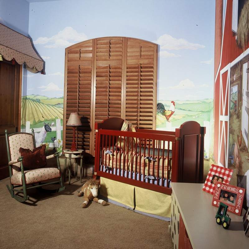 Babyzimmer-einrichten-Ideen-Cowboy-Junge-Design