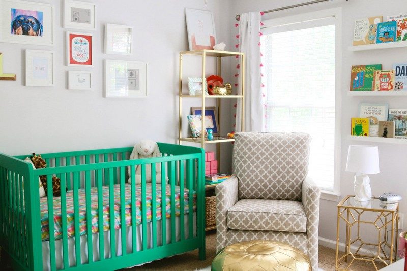 Babyzimmer-einrichten-Ideen-eklektisch-Design-bunt