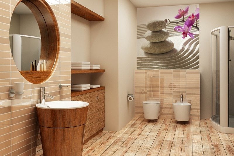 Badezimmer-Ideen-kleine-Baeder-Feng-Shui-Stil-einrichten-Ideen