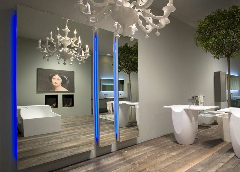 Badspiegel-Beleuchtung-LED-Waschbecken-freistehend