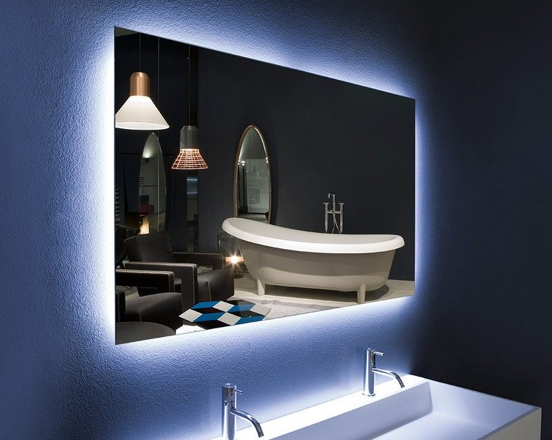 Badspiegel-Beleuchtung-LED-Waschbecken-weiss-modern