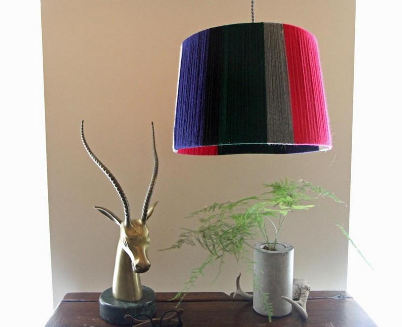 DIY-Lampe-Pendelleuchte-Bindfaden-dekorieren