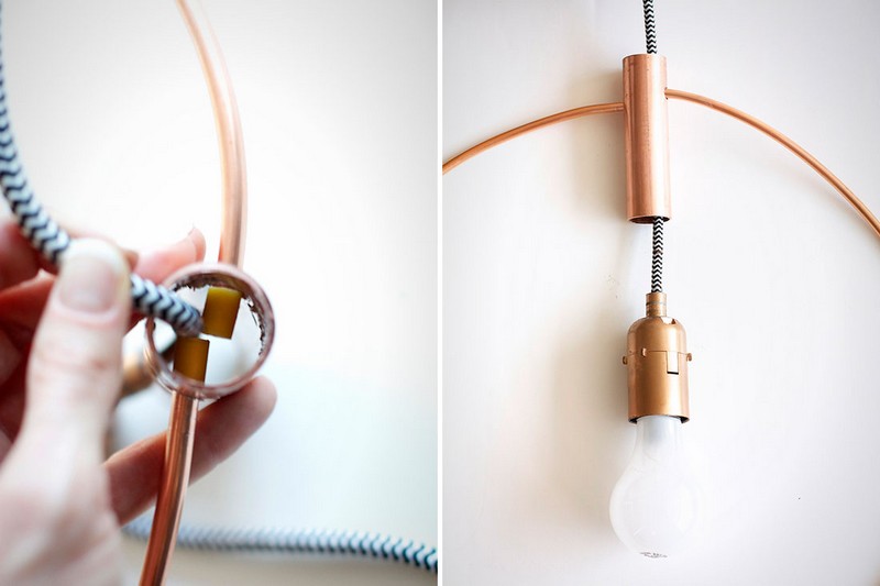 DIY-Lampe-basteln-Kupferdraht-Kabel-verbinden