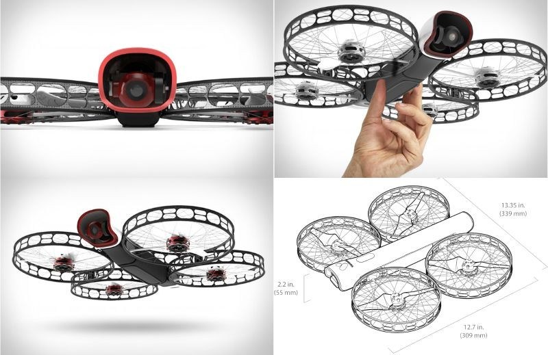 Drohne-Kamera-leicht-Transport-vier-Propeller