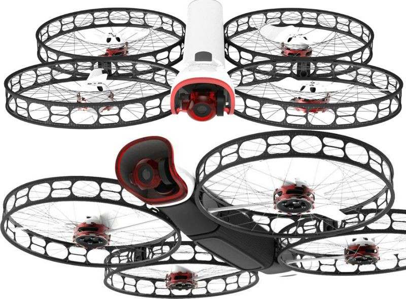 Drohne-Kamera-vier-Propeller-per-App-gesteuert