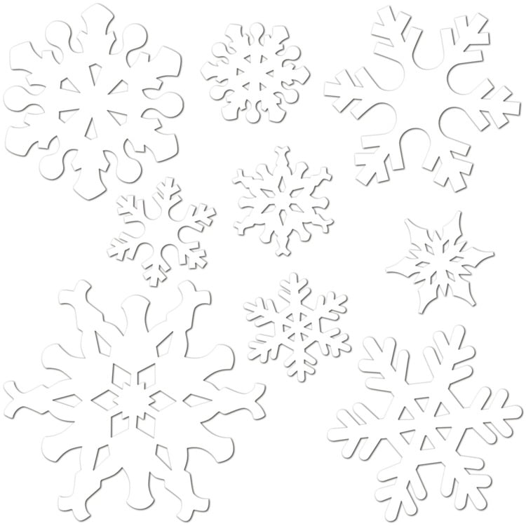 Fensterbilder-Weihnachten-Vorlage-Transparentpapier-Bastelidee-Schneefloecke