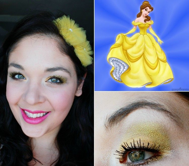 Halloween-Make-up-Frisuren-Belle-Disney-Prinzessinnen